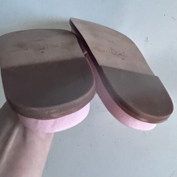 J/SLIDE slides size 6 pink leather flats Rocket - Picture 10 of 10
